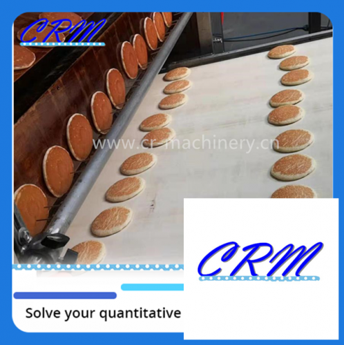 CRM-DPL pancake making machine for sale, full automatic dorayaki pie cake line, China sandwich pancake line manufacturer